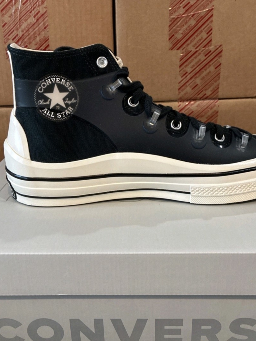 Kim Jones x Converse Chuck 70 Utility Wave Hi Black White Sneakers Men’s Size 13